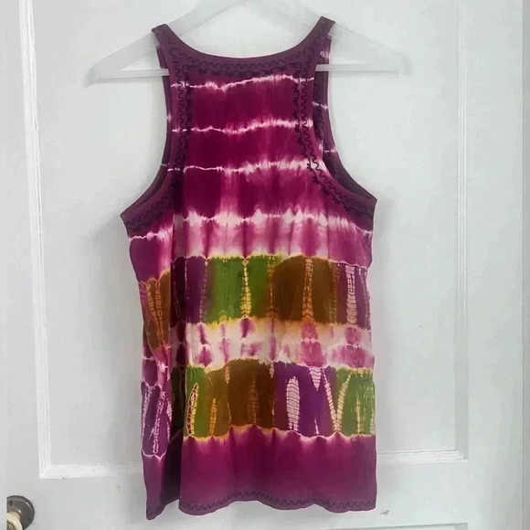 Joie Tie Dye Boho Silk Tank Size S - Picture 3 of 3